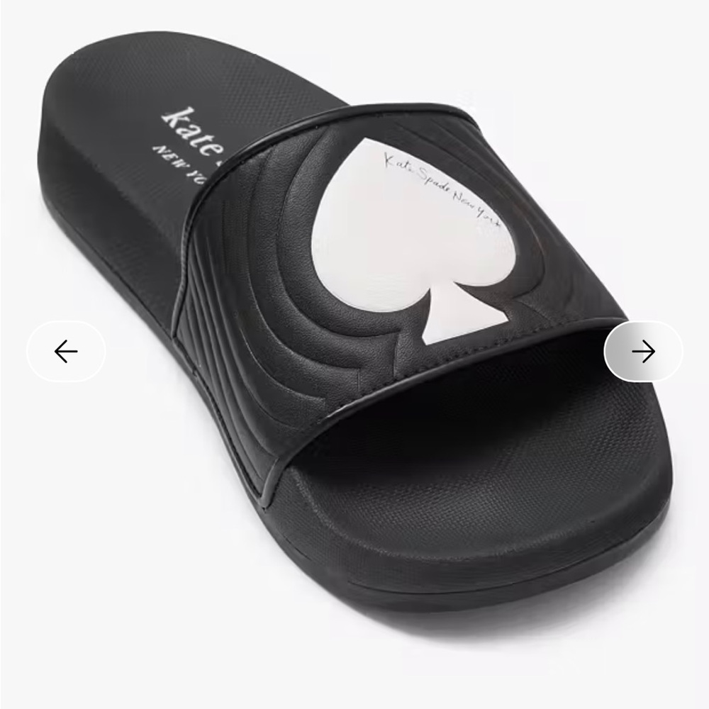 Kate Spade Black Slides
